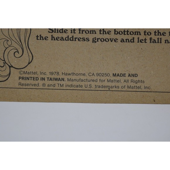 Mattel 1978 Guardian Goddesses Lion Queen Outfit SEALED - Picture 6 of 6